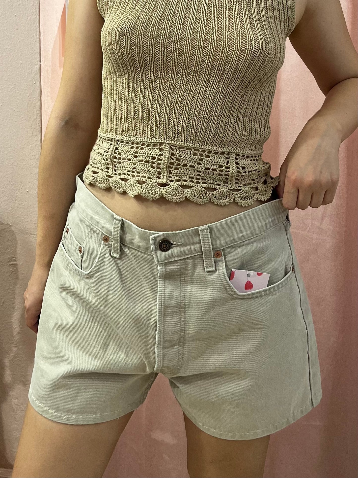 Shorts Levis vintage beige Orange tab