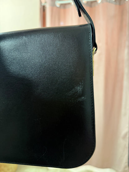 Borsa vintage in pelle nera