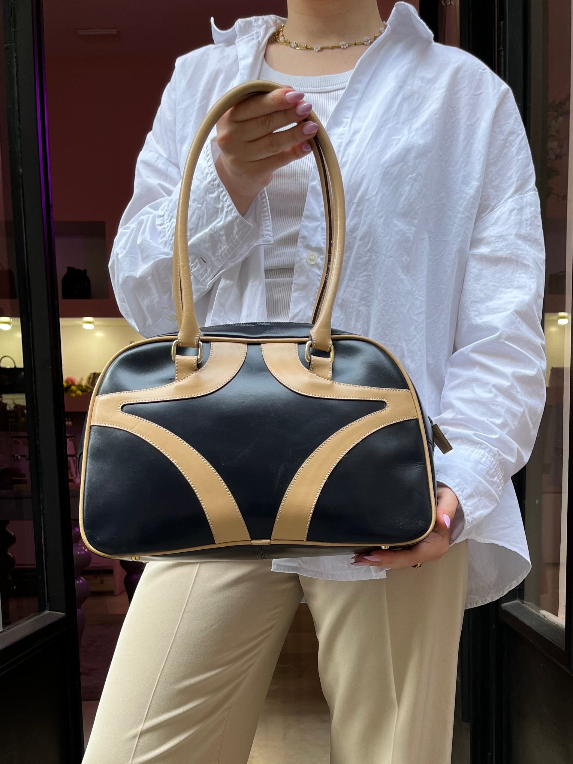 Borsa nera/ beige y2k - Lizzy Vintage