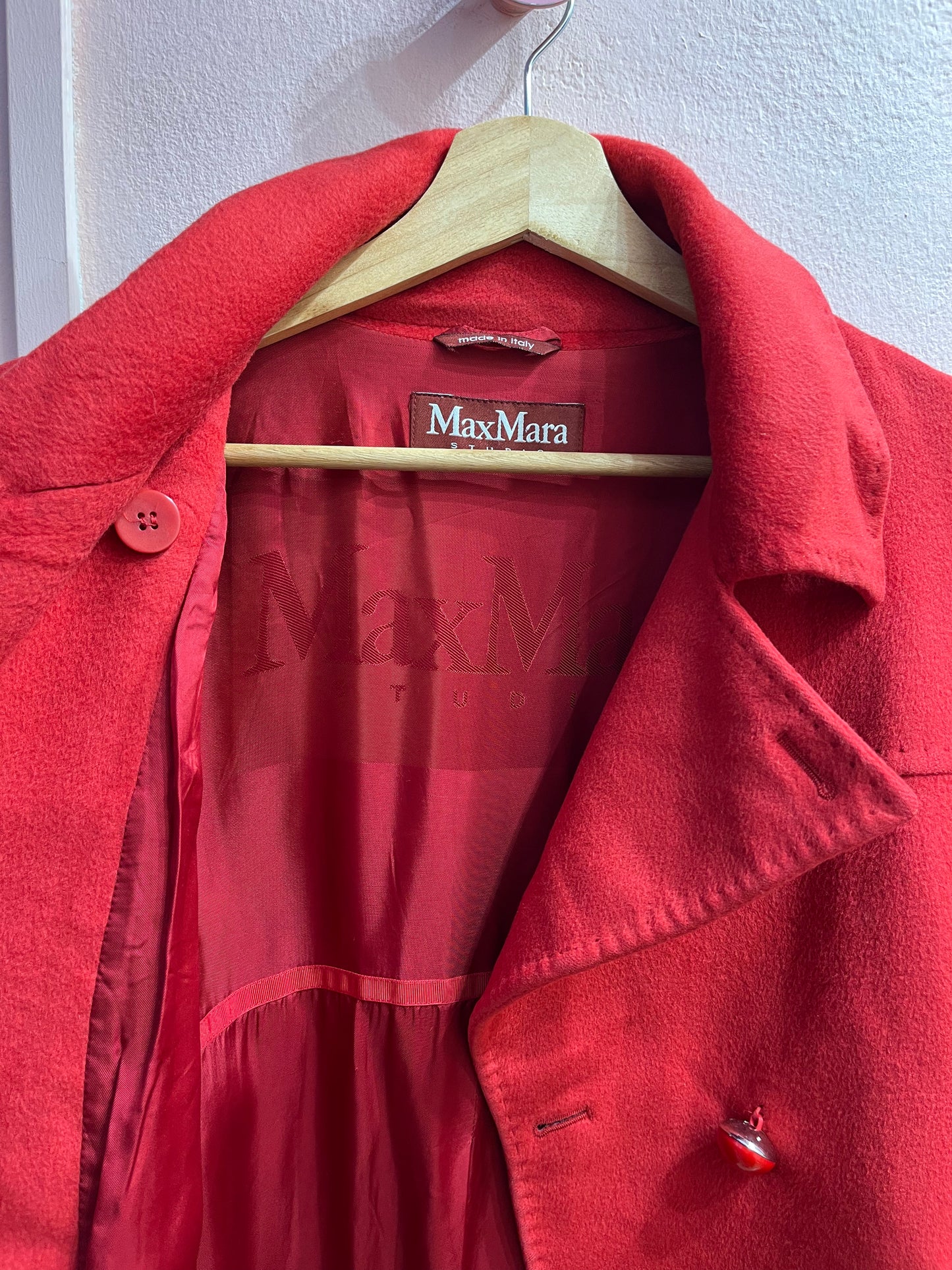 Cappotto Max Mara studio rosso