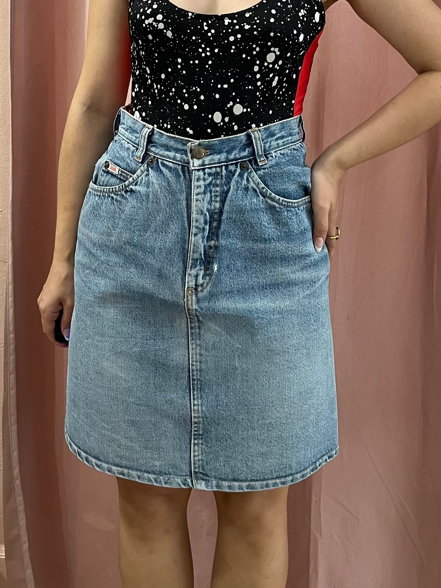 Gonna vintage midi in denim