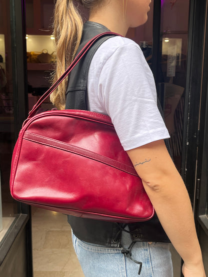 Borsa tracolla bordeaux vintage