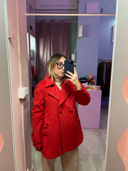 Cappotto Max Mara studio rosso