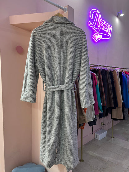 Cappotto modello vestaglia grigio