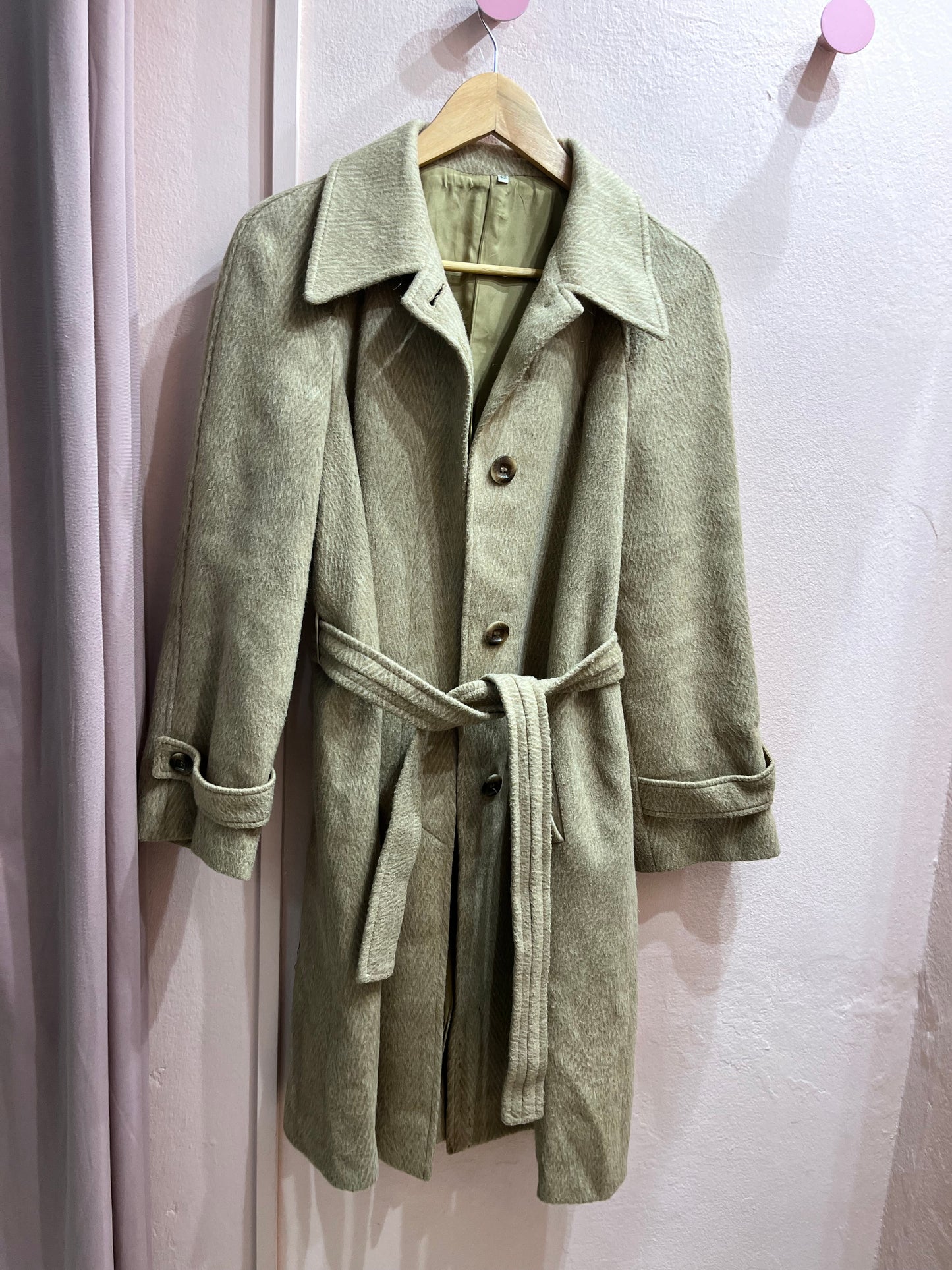 Cappotto cammello con cinturino