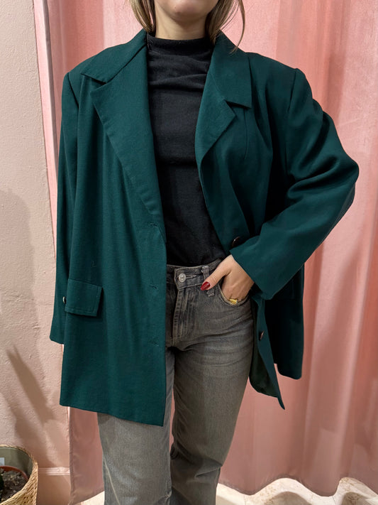 Blazer sartoriale verde scuro