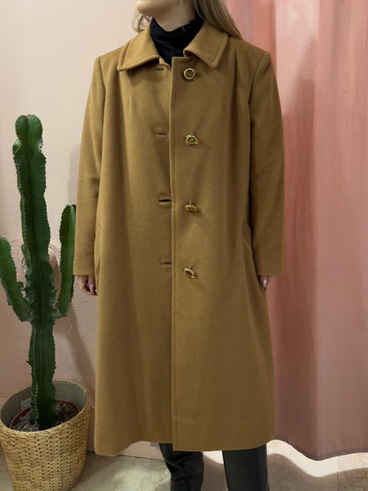 Cappotto sartoriale cammello in pura lana