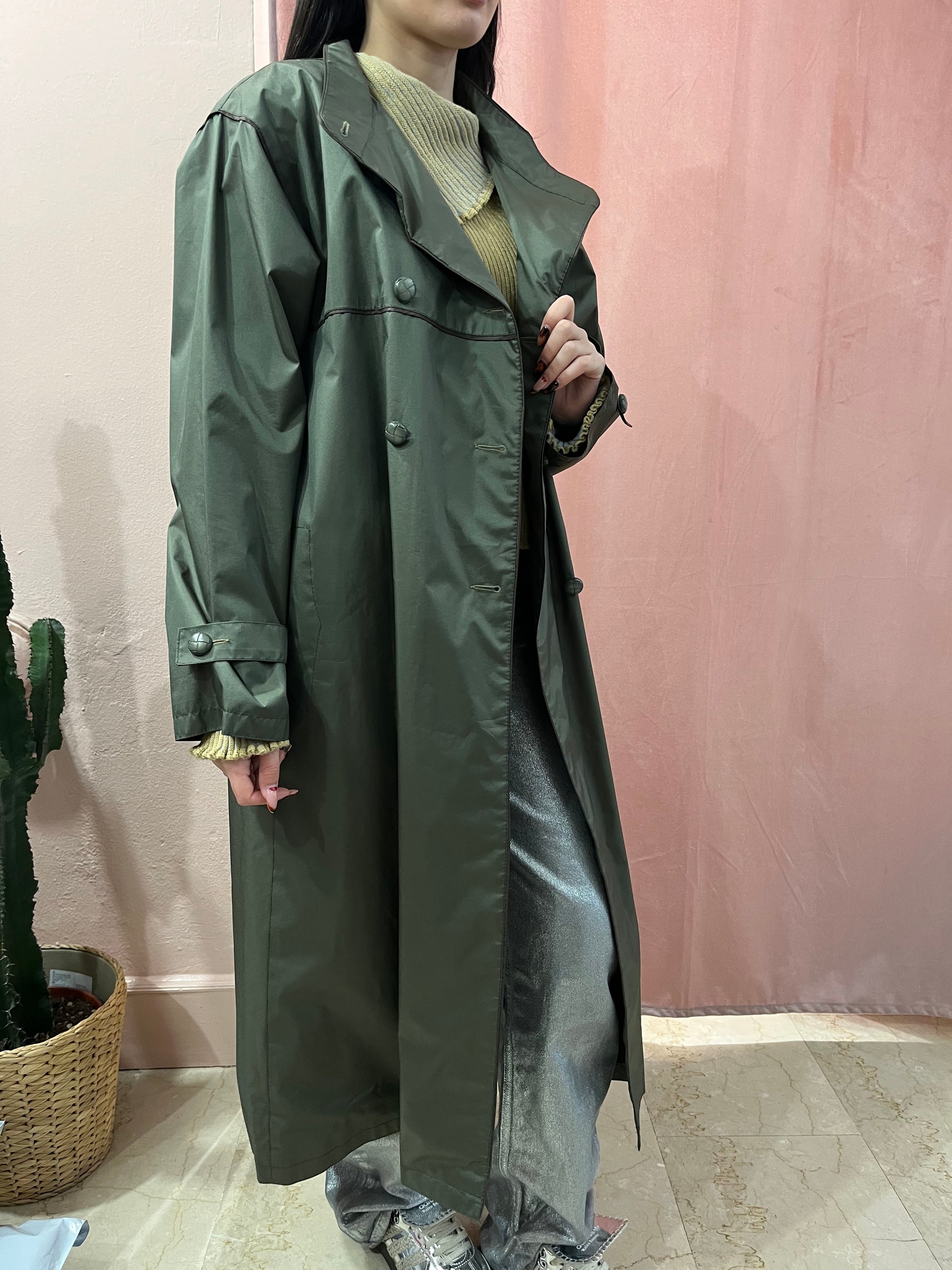 Trench verdone idrorepellente - Lizzy Vintage