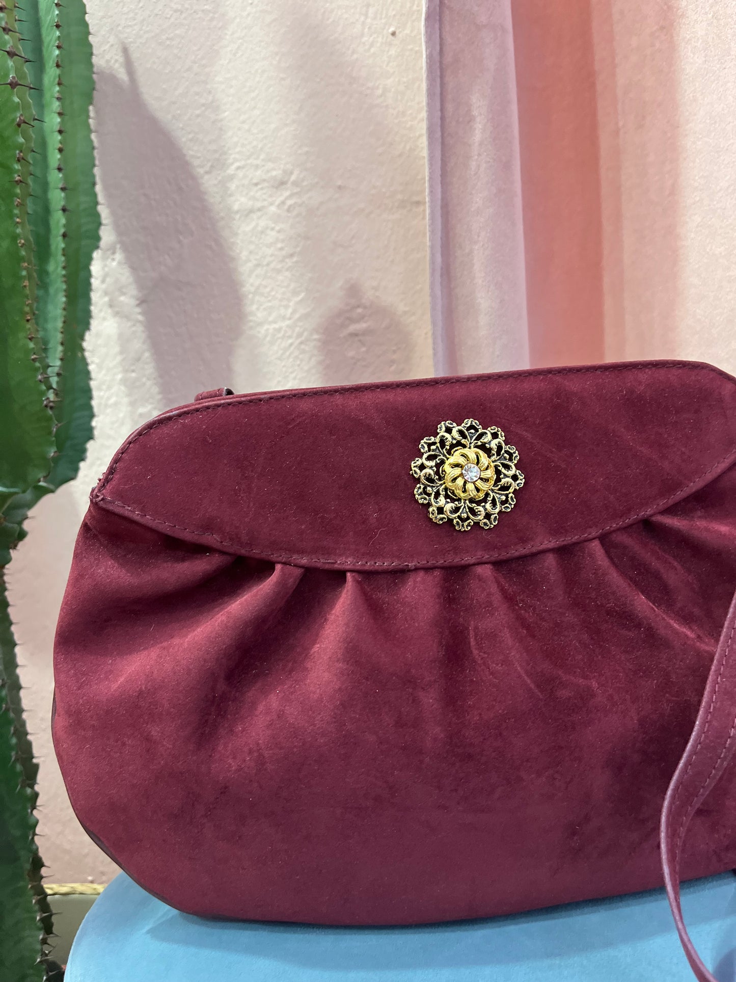 Maxi pochette bordeaux