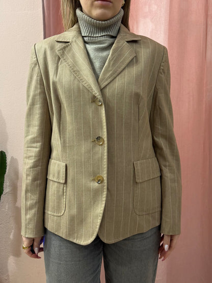 Blazer Max Mara gessato in lana