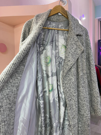 Cappotto modello vestaglia grigio