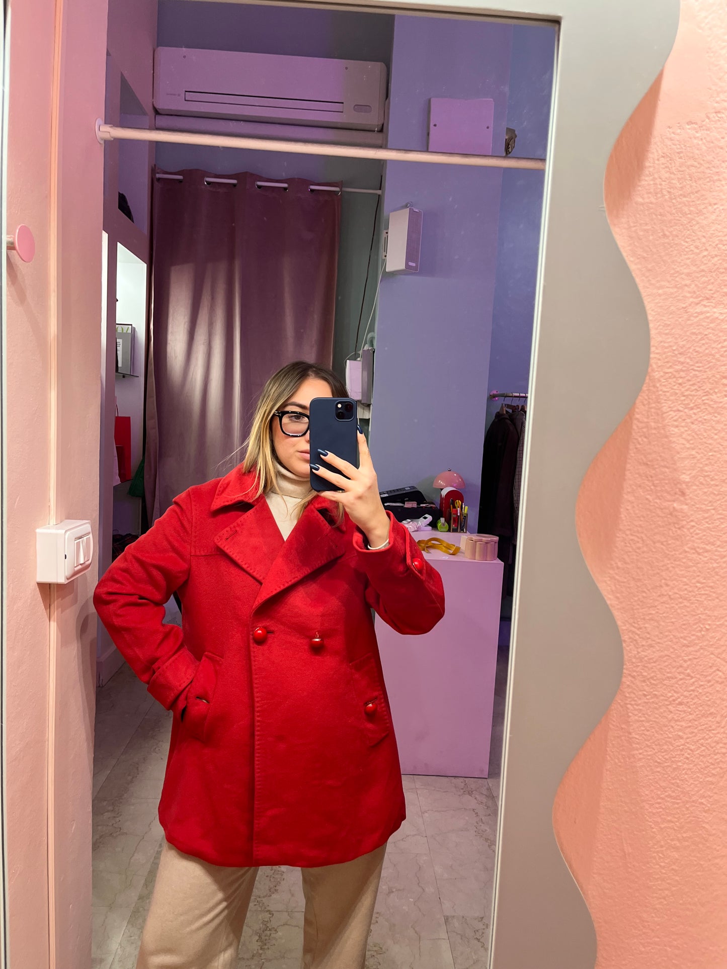 Cappotto Max Mara studio rosso