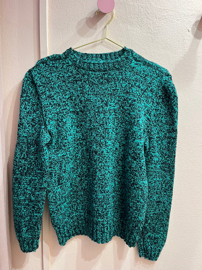 Maglione mélange color menta