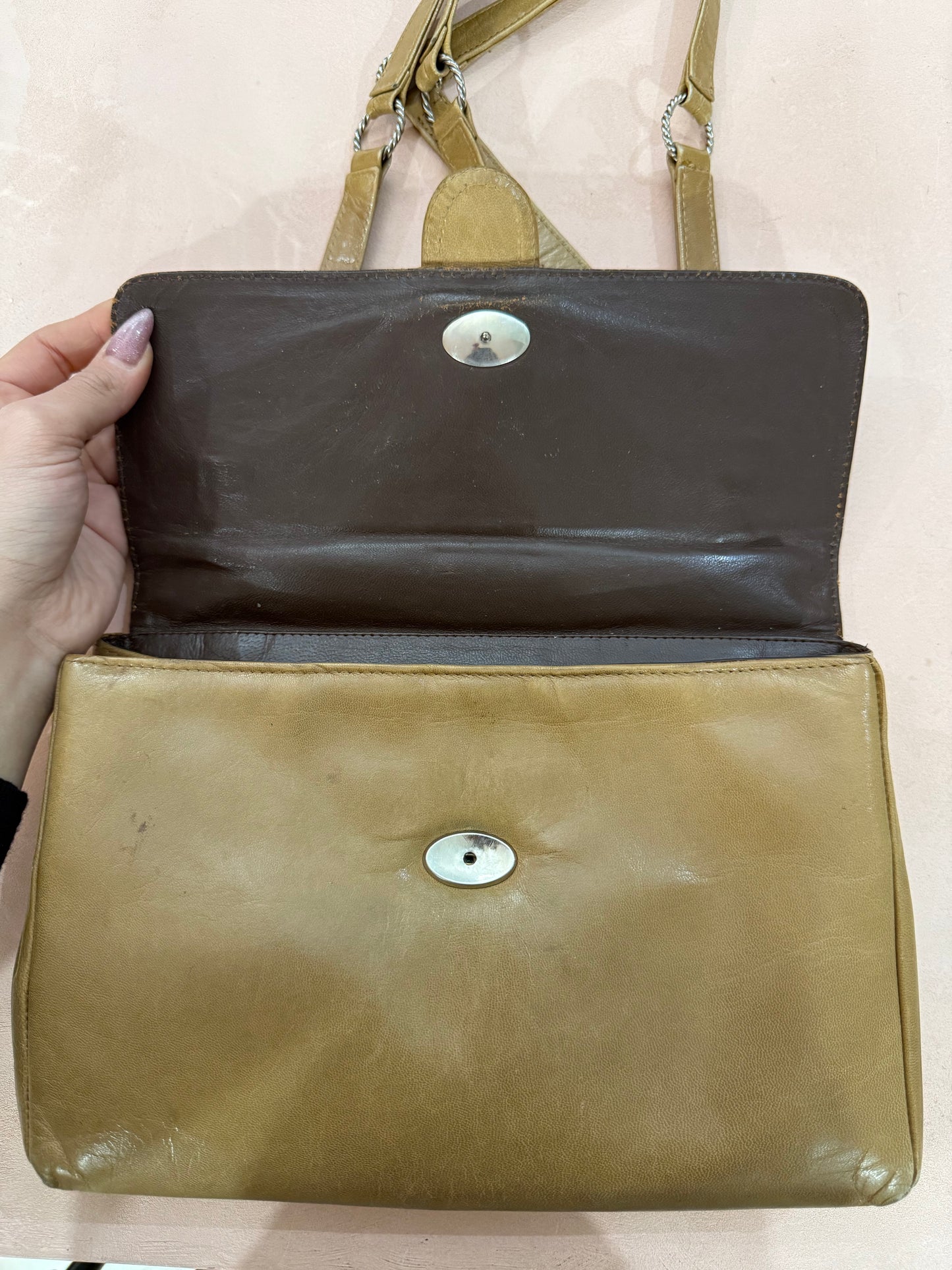 Borsa vintage in pelle a spalla