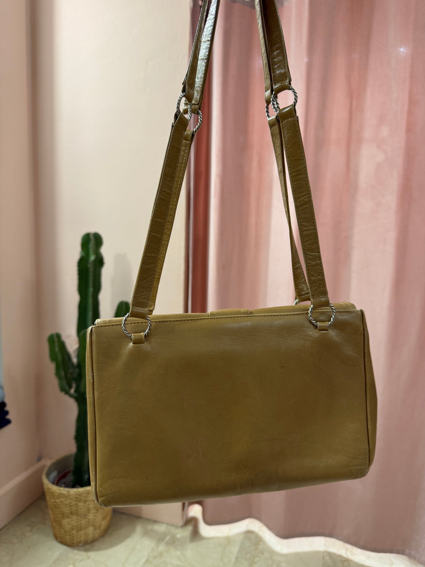 Borsa vintage in pelle a spalla