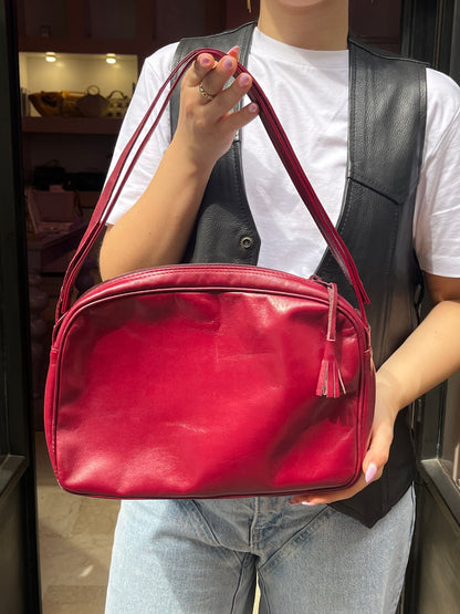 Borsa tracolla bordeaux vintage