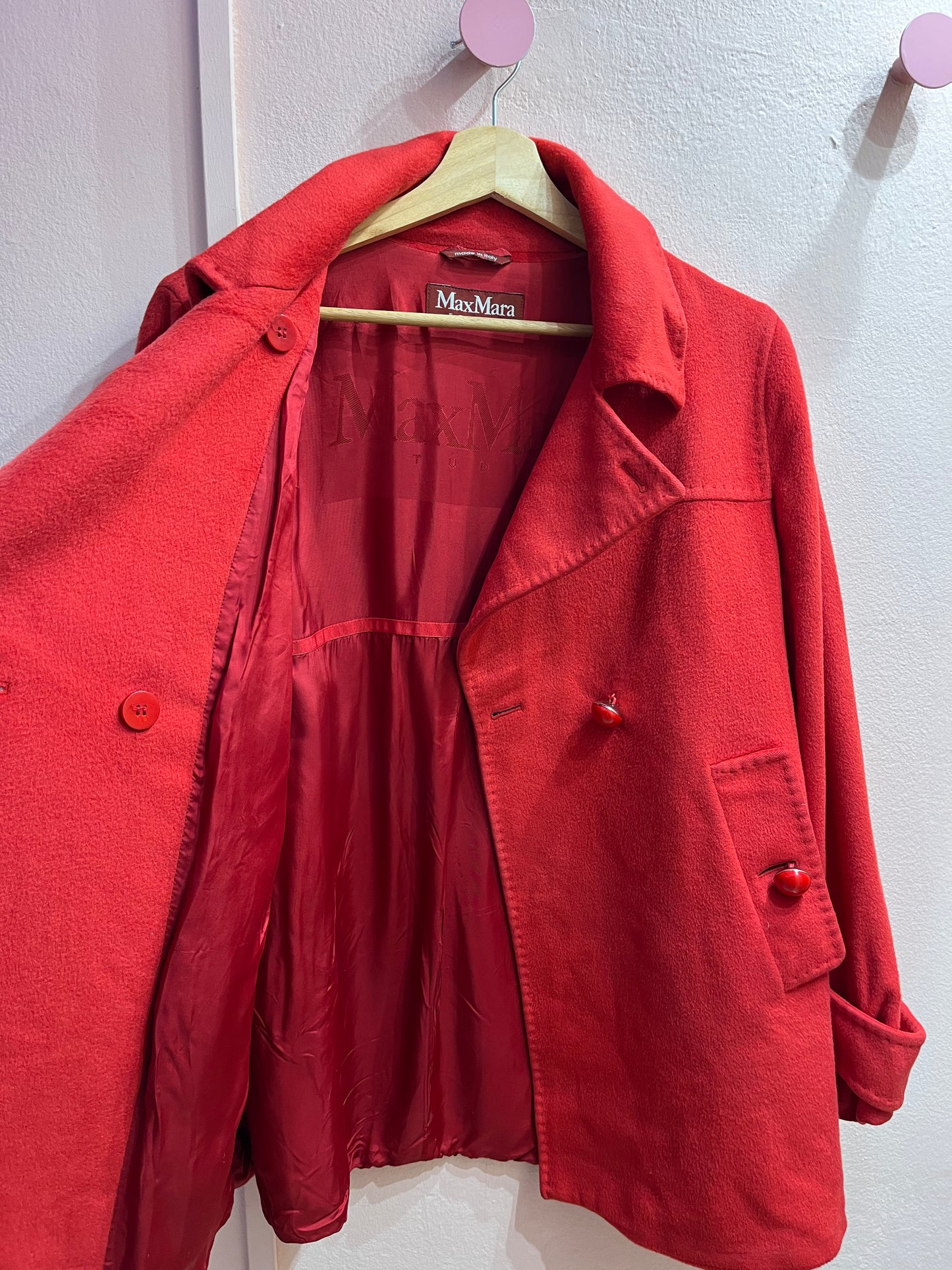 Cappotto Max Mara studio rosso