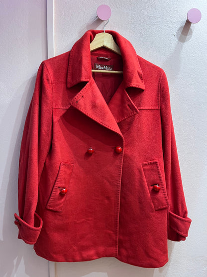 Cappotto Max Mara studio rosso