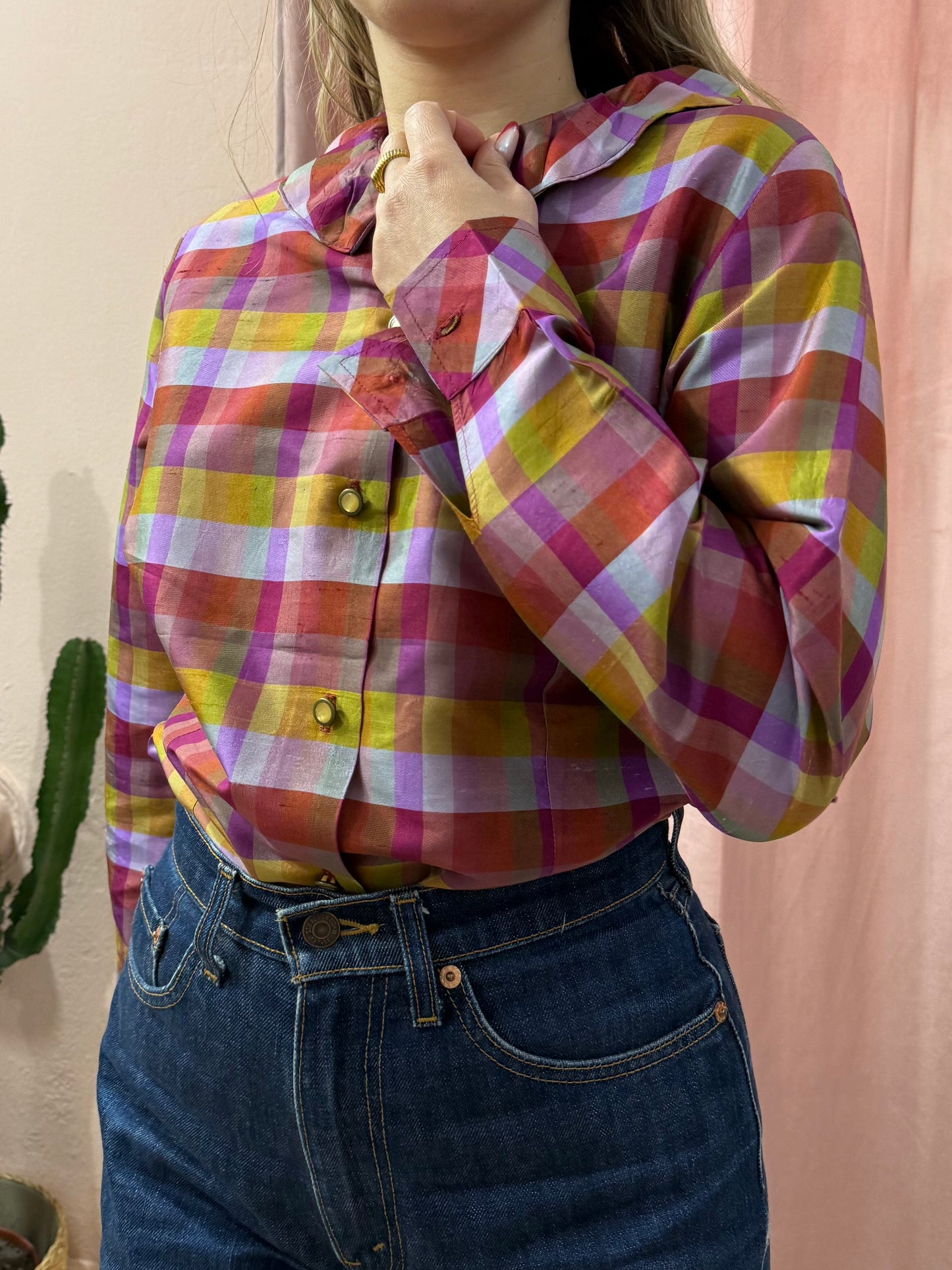 Camicia a quadri colorata