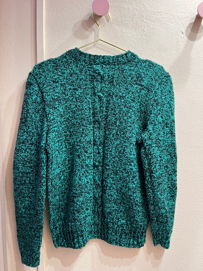 Maglione mélange color menta