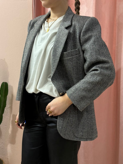 Blazer Max Mara spigato in lana