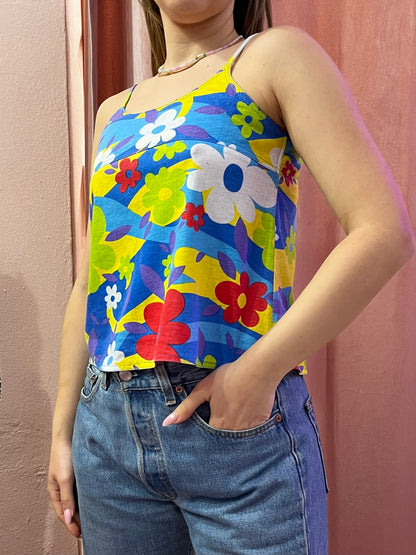 Top a fiori colorato - Lizzy Vintage