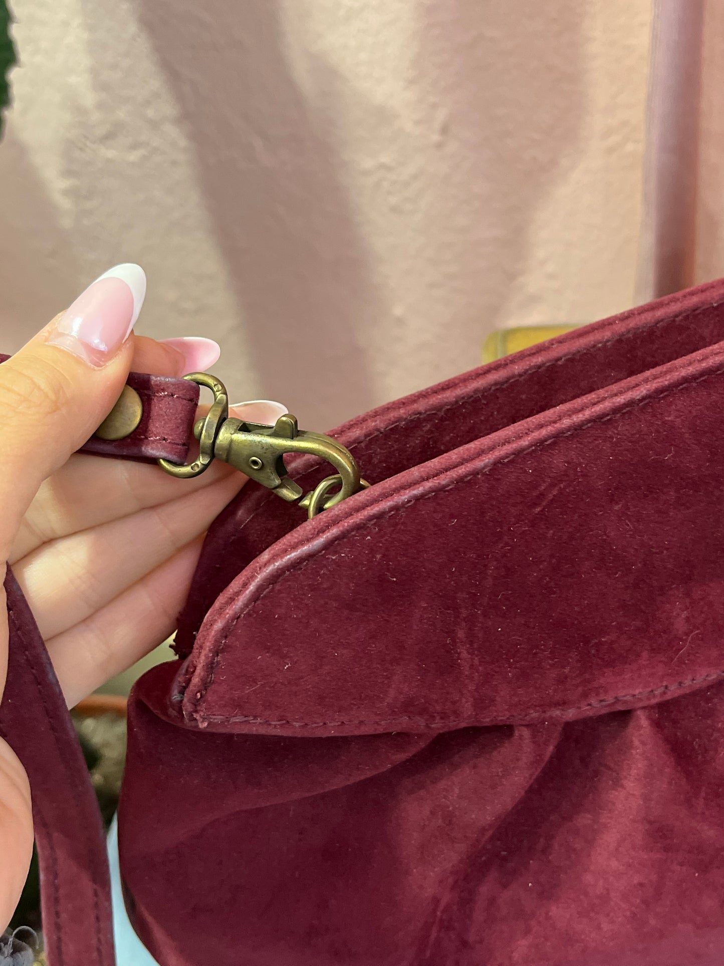 Maxi pochette bordeaux