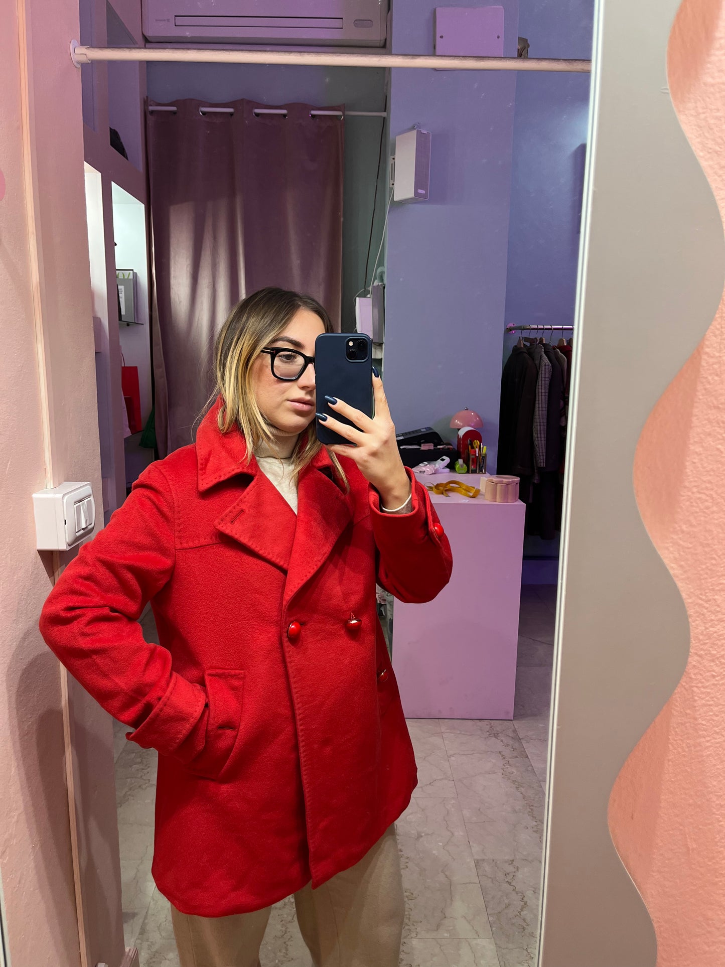 Cappotto Max Mara studio rosso