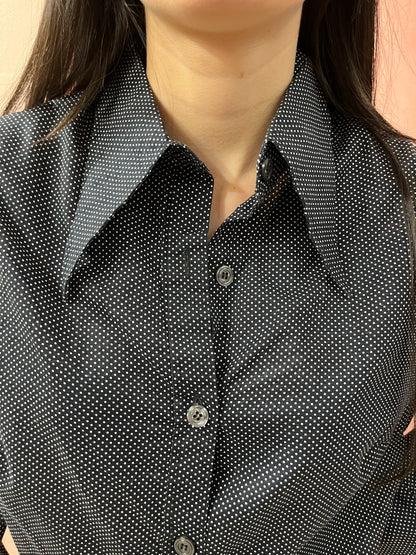 Camicia a pois blu - Lizzy Vintage