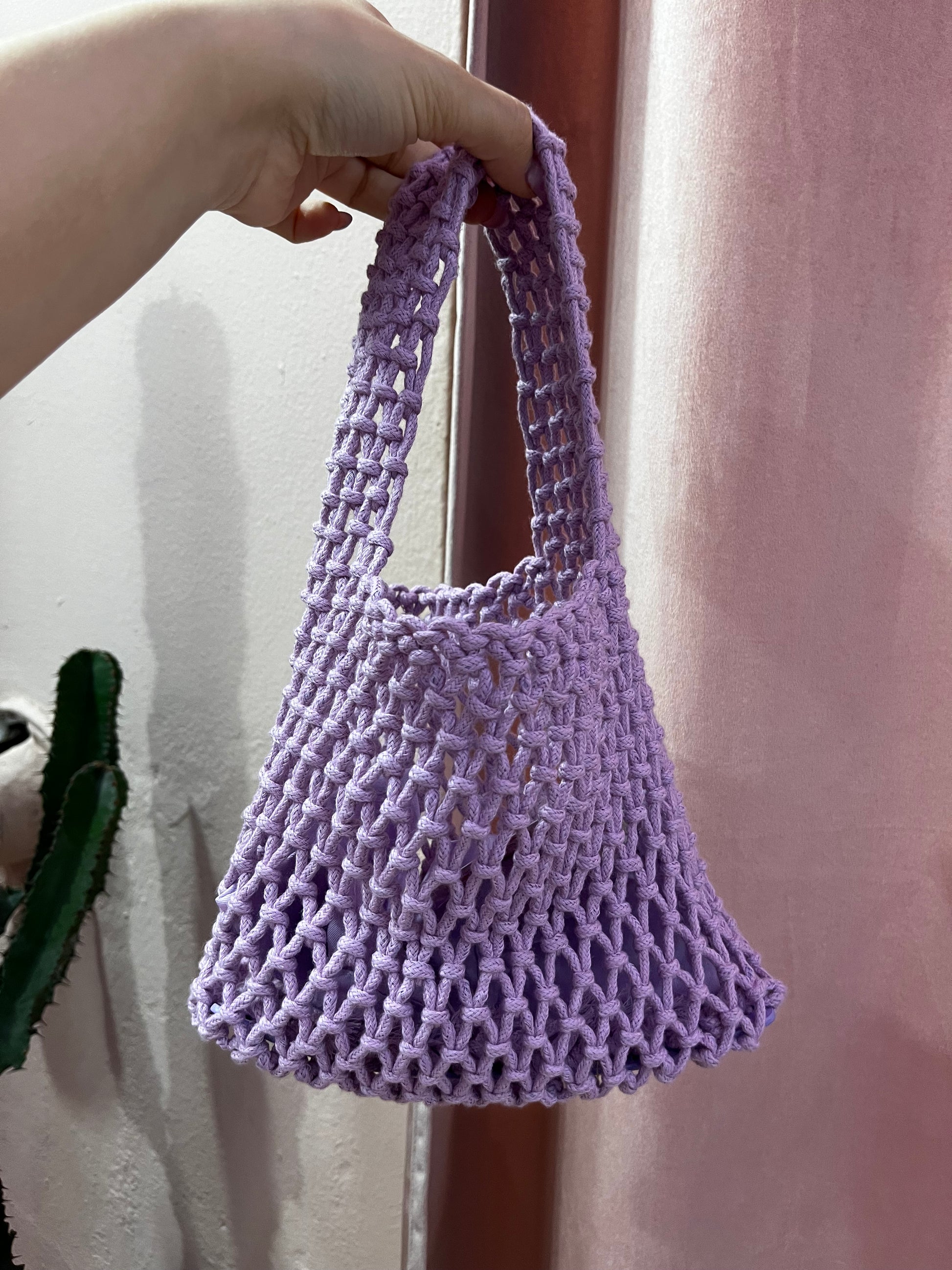 Borsa crochet glicine - Lizzy Vintage