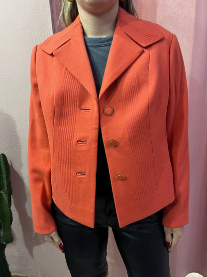 Blazer vintage salmone in lana