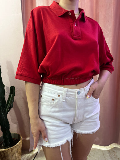 Crop top Ralph Lauren rosso