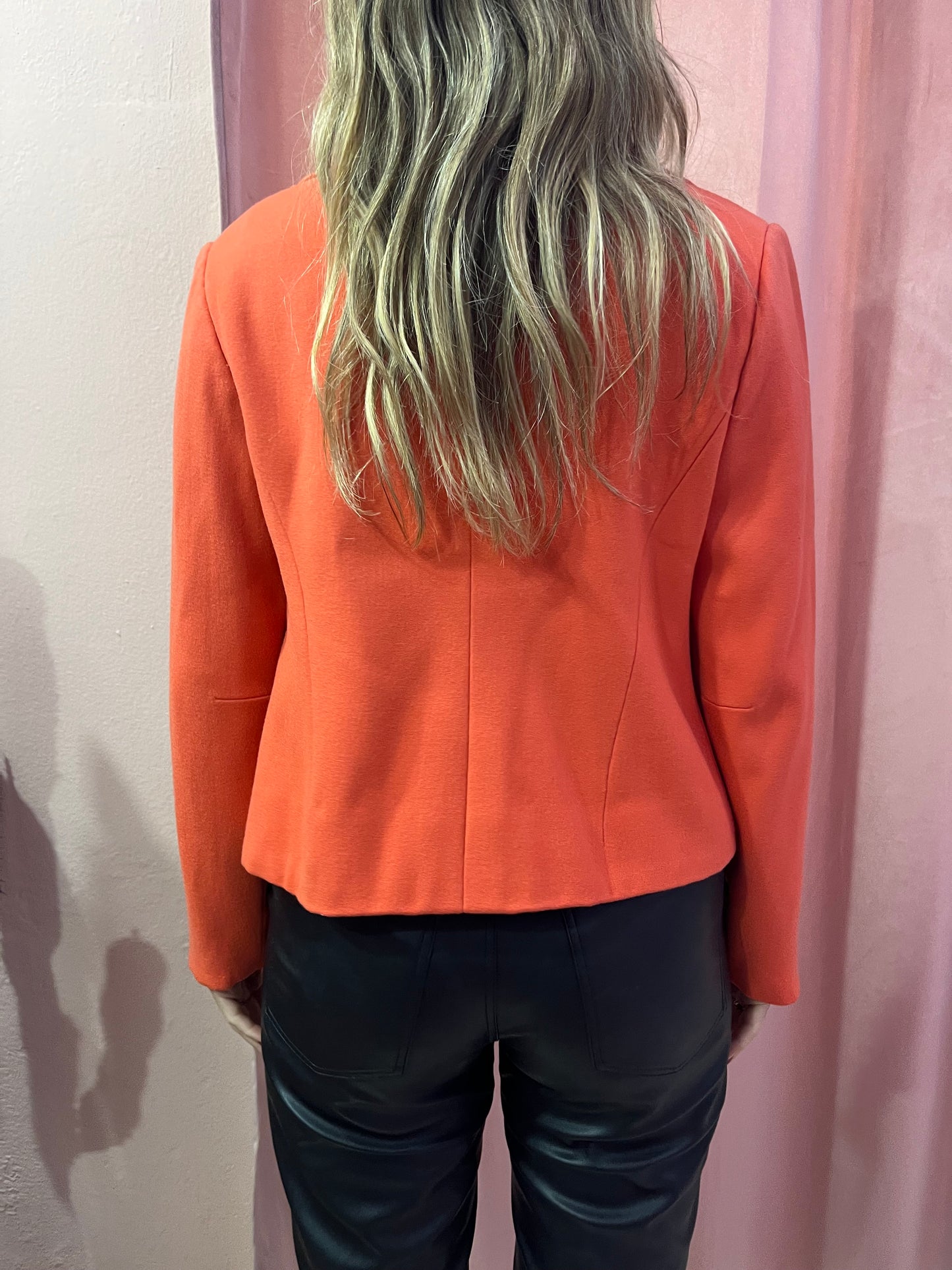 Blazer vintage salmone in lana