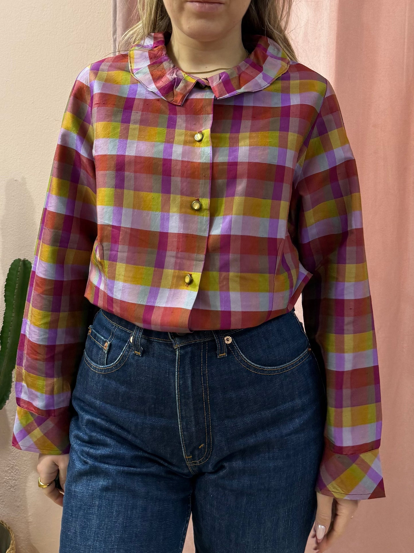 Camicia a quadri colorata