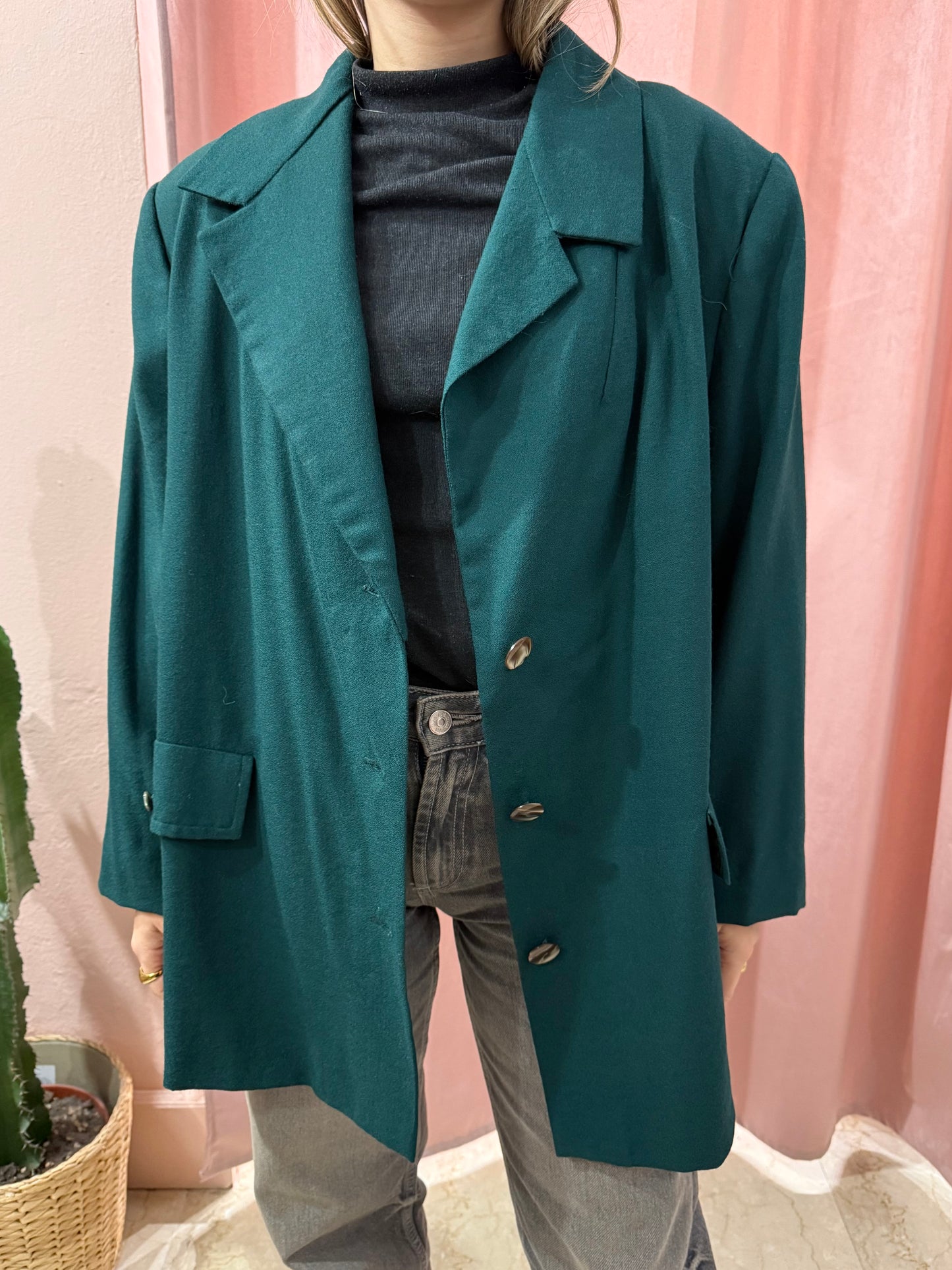 Blazer sartoriale verde scuro