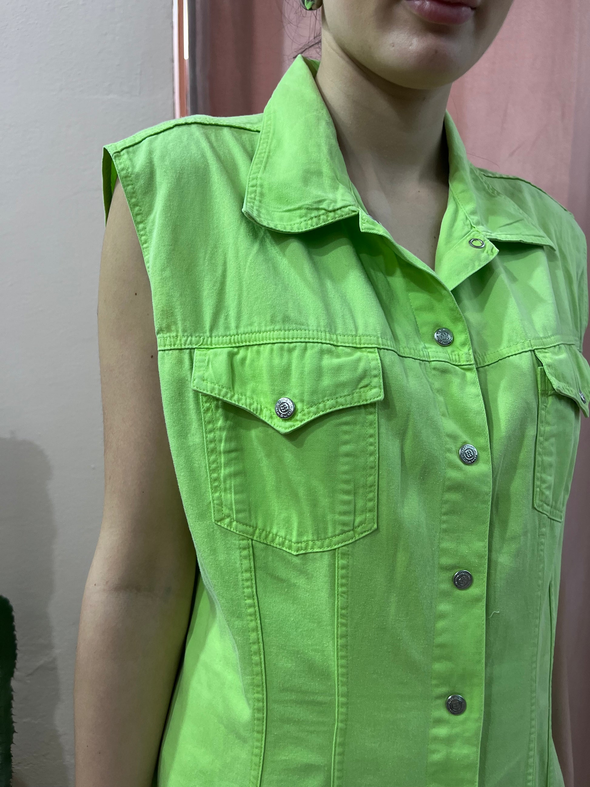 Vestito lungo verde lime - Lizzy Vintage