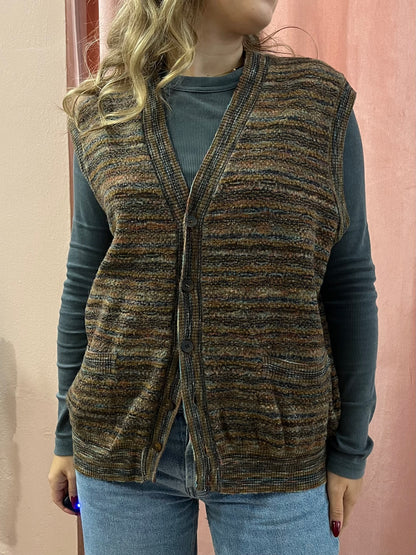 Gilet smanicato in lana